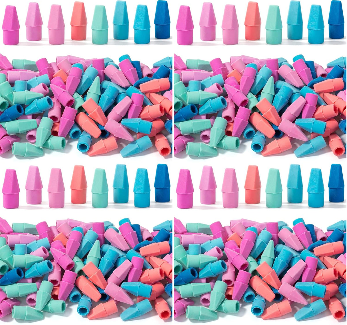 Mr. Pen- Pencil Top Erasers, 120 Pack, Latex-Free, No-Smudge