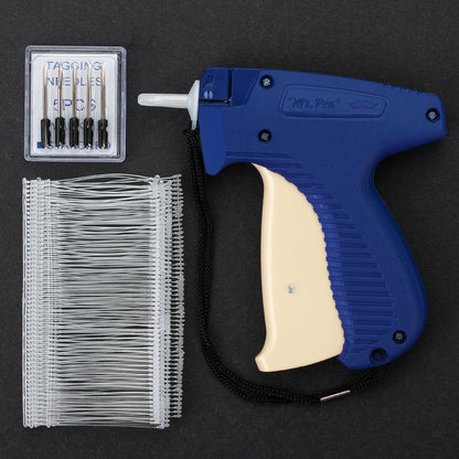 Mr. Pen- Tagging Gun, 5 Needles, 1008 pcs 2" Barbs Fasteners, Royal Blue & White, Tagging Gun for Clothing Tag Gun for Clothes Tag Gun