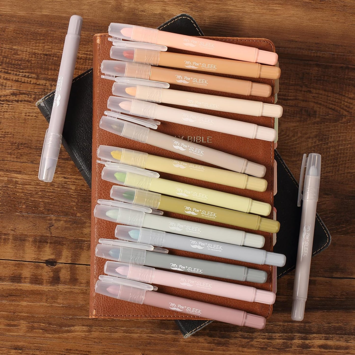 Mr. Pen- Gel Highlighter, 16 Pack, Soft & Muted Colors, Bible Highlighters No Bleed, No Bleed Highlighters, Mr Pen Bible Highlighter