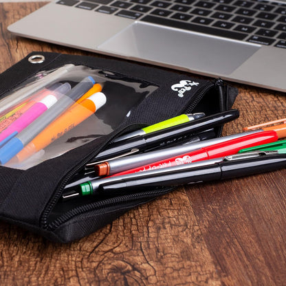 Mr. Pen- Pencil Pouch, 30 Pack, Black, Pencil Pouches, Zipper Pencil Pouch for 3 Ring Binder Pencil Pouch