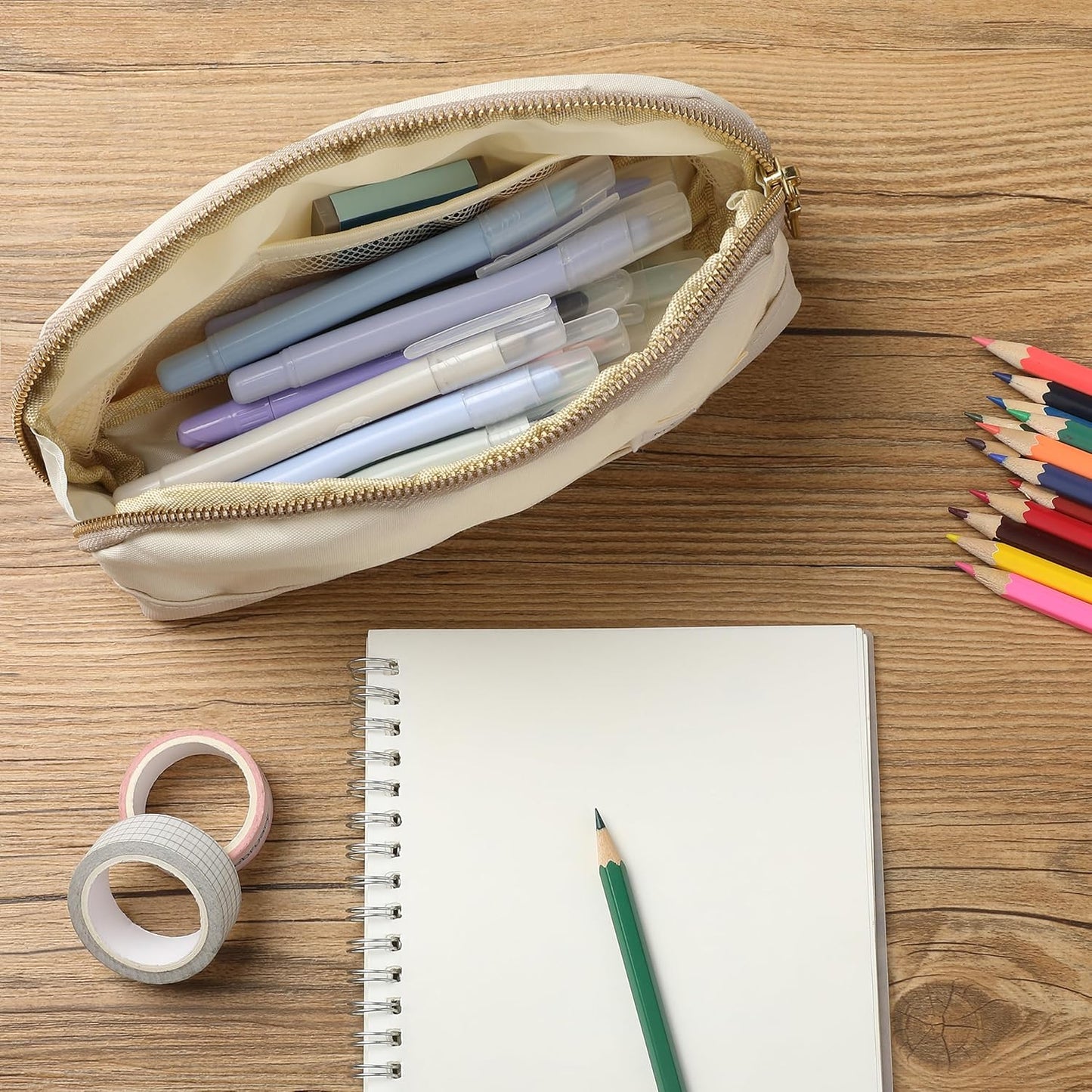 Mr. Pen- Pencil Case, Light Blue, Pencil Pouch, Pencil Bag, Pen Case, Selah Pen Pouch