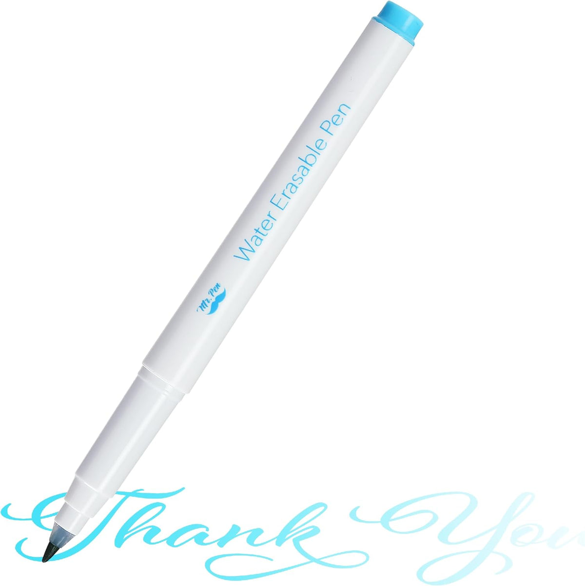 Mr. Pen- Washable Fabric Markers for Sewing, 10 Pack, Blue, Erasable, Water Soluble Embroidery Pen, Bulk Fabric Marking Pens for Sewing