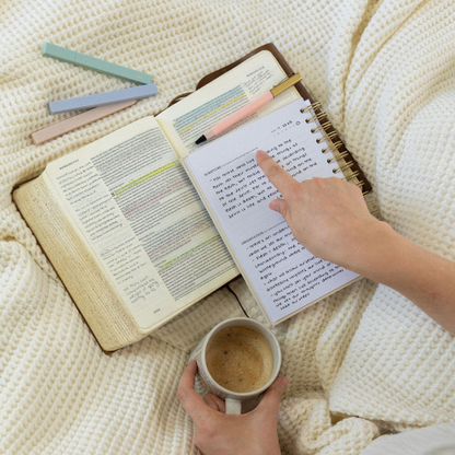 Mr. Pen- Abide Bible Study Journal – A5 Hardcover Journal with 240 Pages, 120gsm Paper, Gold Metal Spiral, Christian Gift for Women, SOAP Bible Study Method