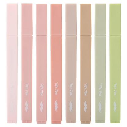 Aesthetic Highlighters, 16 or 8 pcs, Chisel Tip, Non Bleed
