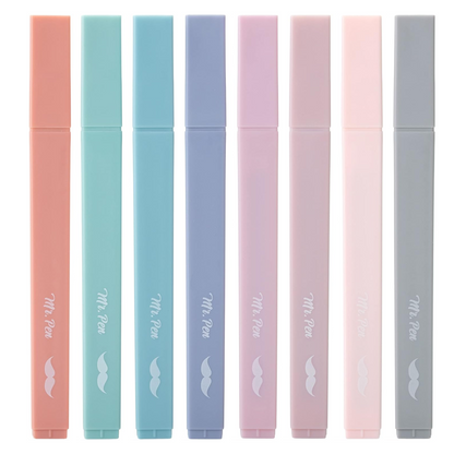 Aesthetic Highlighters, 16 or 8 pcs, Chisel Tip, Non Bleed