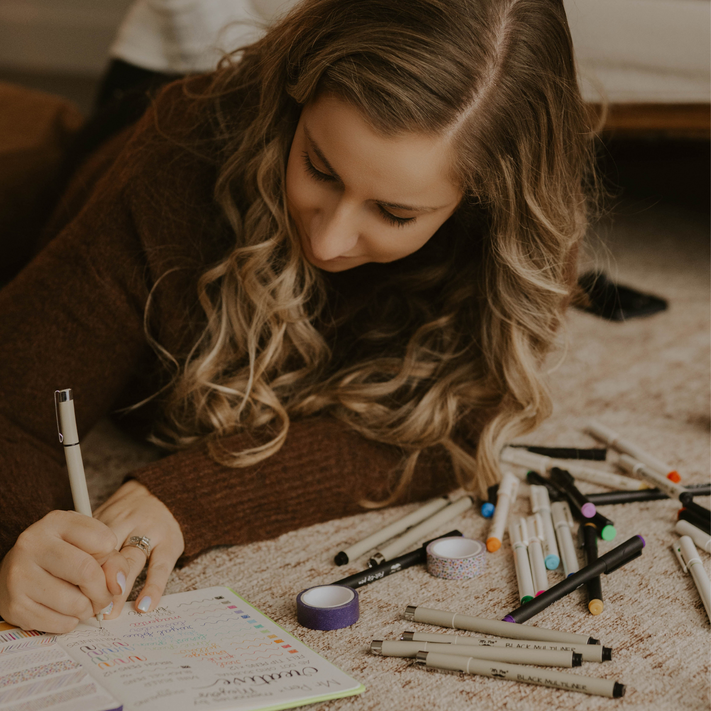 Mr. Pen - Creative Journaling Kit, 10-Piece Set for Bullet Point Journaling, Includes Notebook, Pens, Markers, Washi Tape & Tabs, Giftable Journaling Supplies for Beginners & Pros