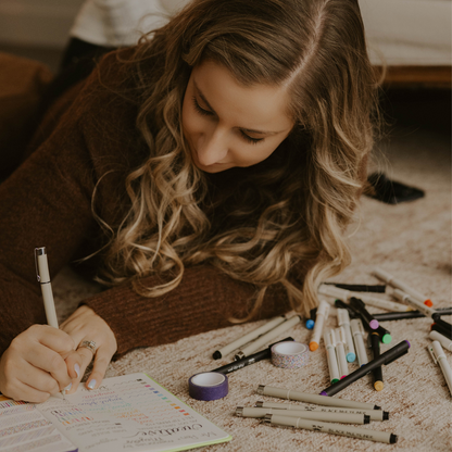 Mr. Pen - Creative Journaling Kit, 10-Piece Set for Bullet Point Journaling, Includes Notebook, Pens, Markers, Washi Tape & Tabs, Giftable Journaling Supplies for Beginners & Pros