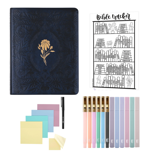 Journaling Bible Kit: NLT Hosanna Revival Note Taking Bible: Versailles Theme
