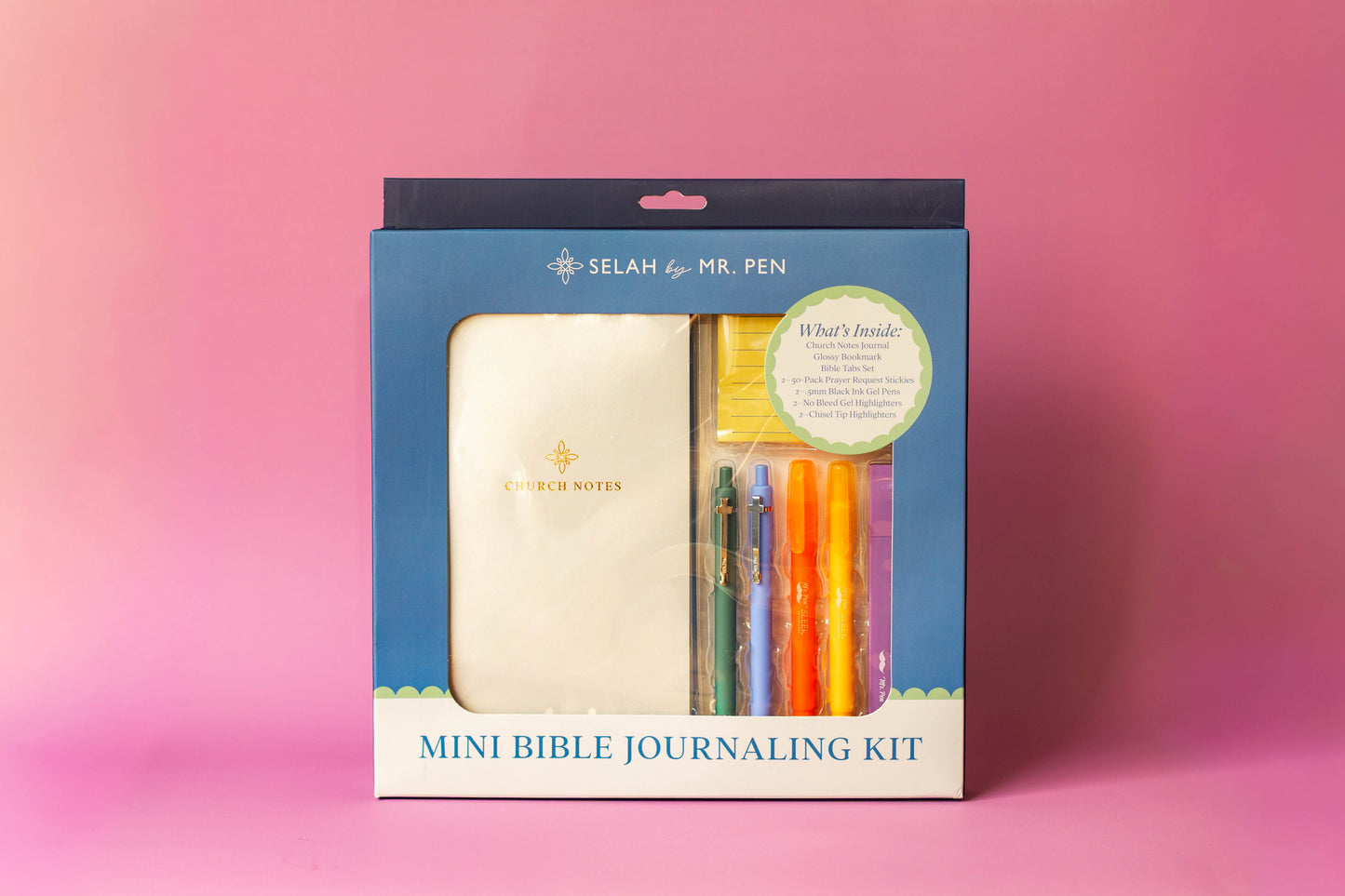 Selah by Mr. Pen - Church Notes Journal with Mini Bible Journaling Kit