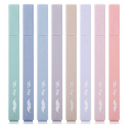 Aesthetic Highlighters, 16 or 8 pcs, Chisel Tip, Non Bleed