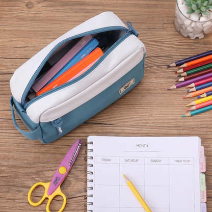 Mr. Pen- Large Capacity Pencil Case, Blue, Large Pencil Pouch