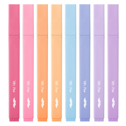 Aesthetic Highlighters, 16 or 8 pcs, Chisel Tip, Non Bleed