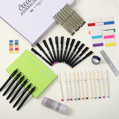 Mr. Pen - Creative Journaling Kit, 10-Piece Set for Bullet Point Journaling, Includes Notebook, Pens, Markers, Washi Tape & Tabs, Giftable Journaling Supplies for Beginners & Pros