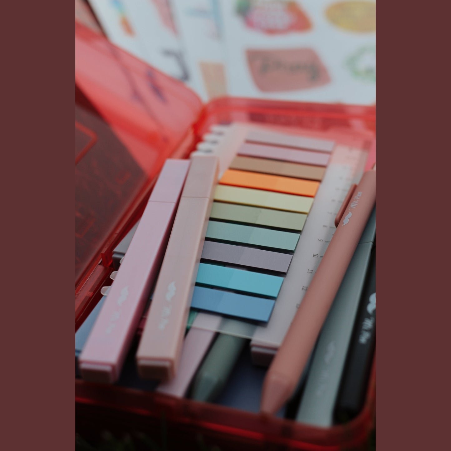 Mr. Pen Back to School Essentials, Gel Pens, Bible Chisel Tip Highlighters, Transparent Sticky Notes, Christian Stickers, Pencil Box, Bookmark