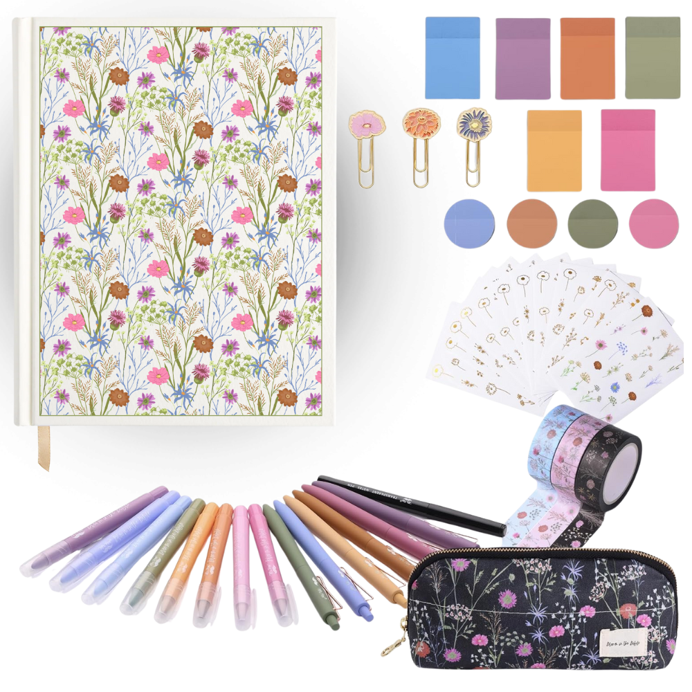 Mr. Pen – Bloom in the Bible Journaling Kit, Bible Journaling Gift Set with Highlighters, Pens, Stickers, Tabs & More
