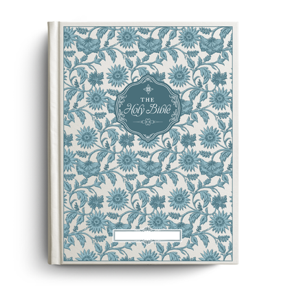 Garden Tapestry Custom Notetaking Bible with Name Plate
