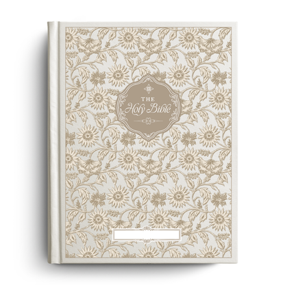 Garden Tapestry Custom Notetaking Bible with Name Plate