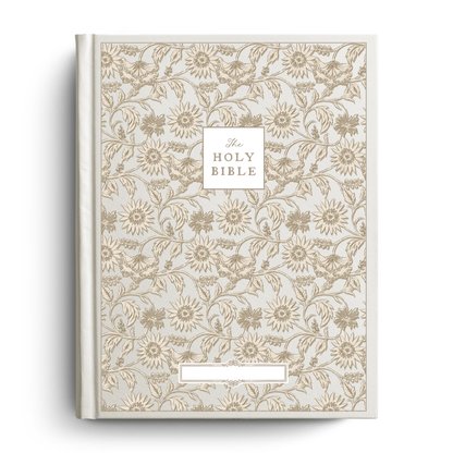 Garden Tapestry Custom Notetaking Bible with Name Plate
