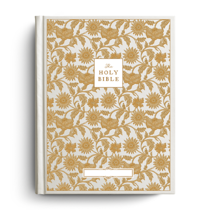 Garden Tapestry Custom Notetaking Bible with Name Plate