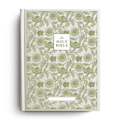 Garden Tapestry Custom Notetaking Bible with Name Plate