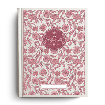 Garden Tapestry Custom Notetaking Bible with Name Plate