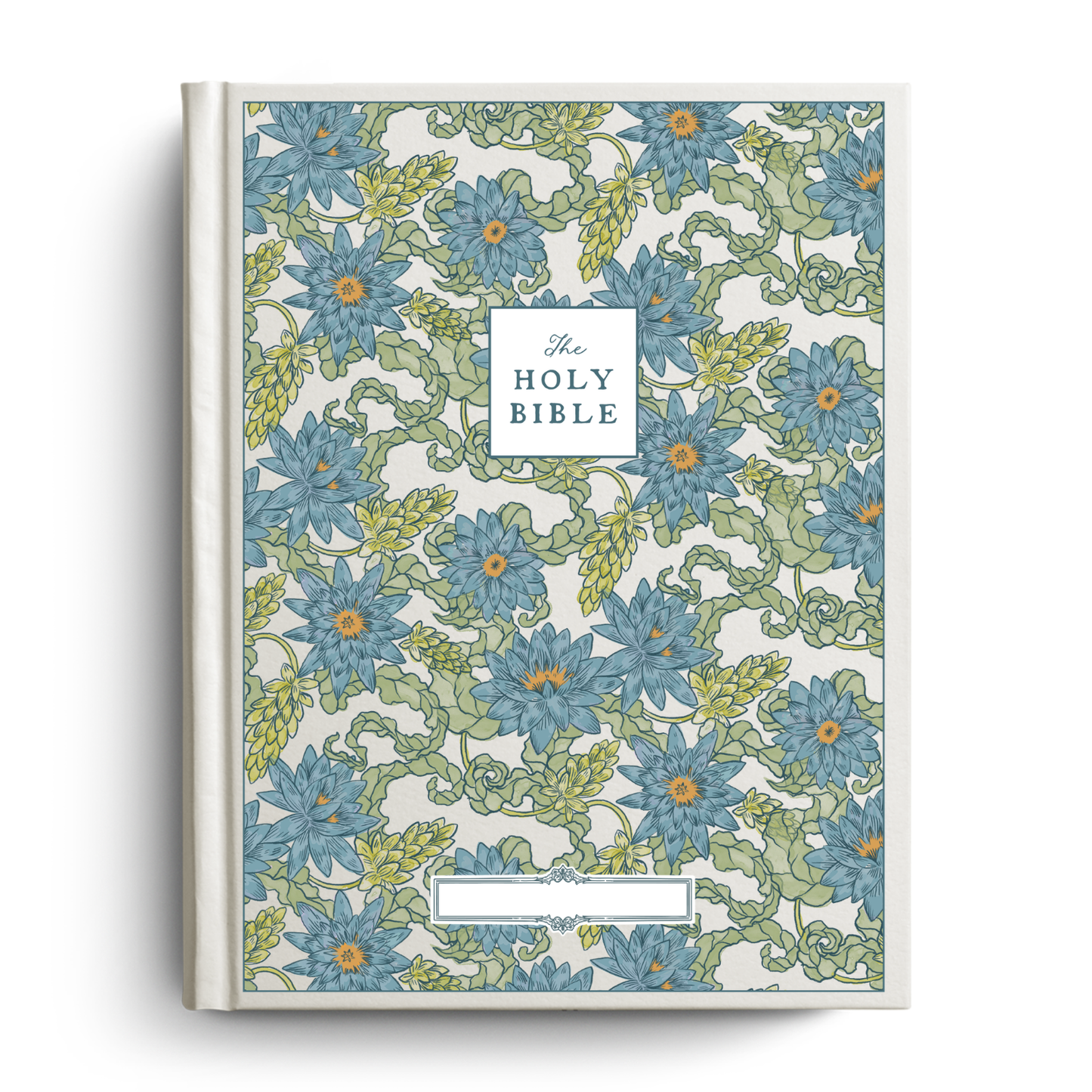 Water Lilly Notetaking Bible with Name Plate