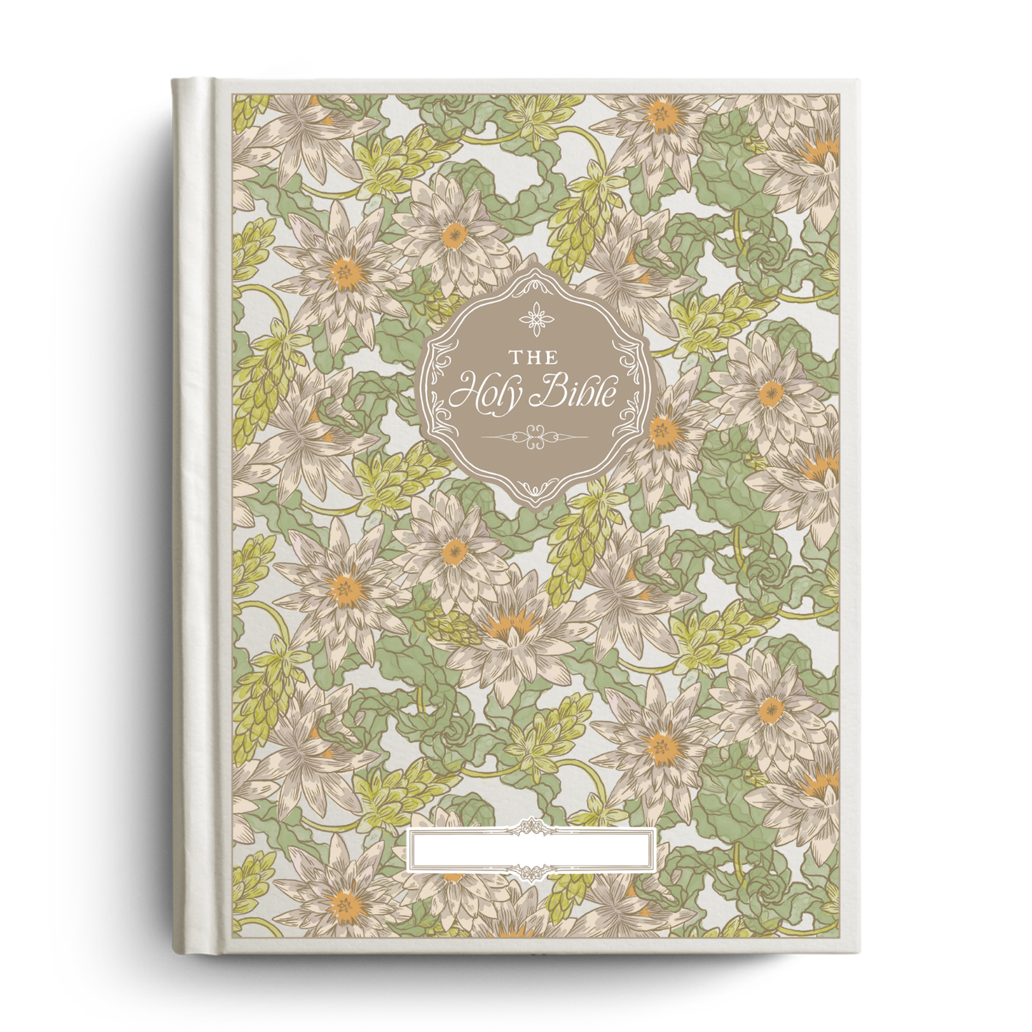 Water Lilly Notetaking Bible with Name Plate