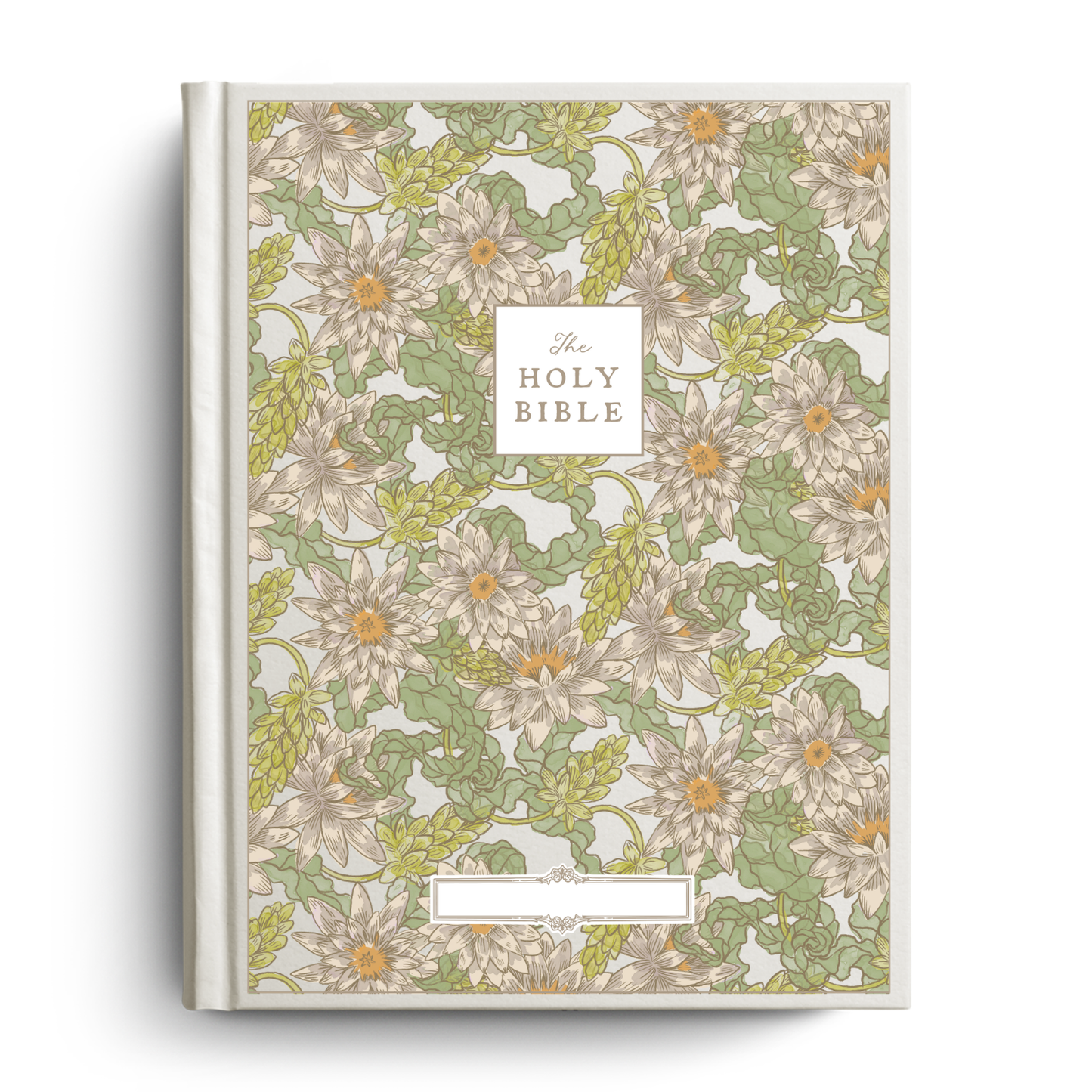 Water Lilly Notetaking Bible with Name Plate