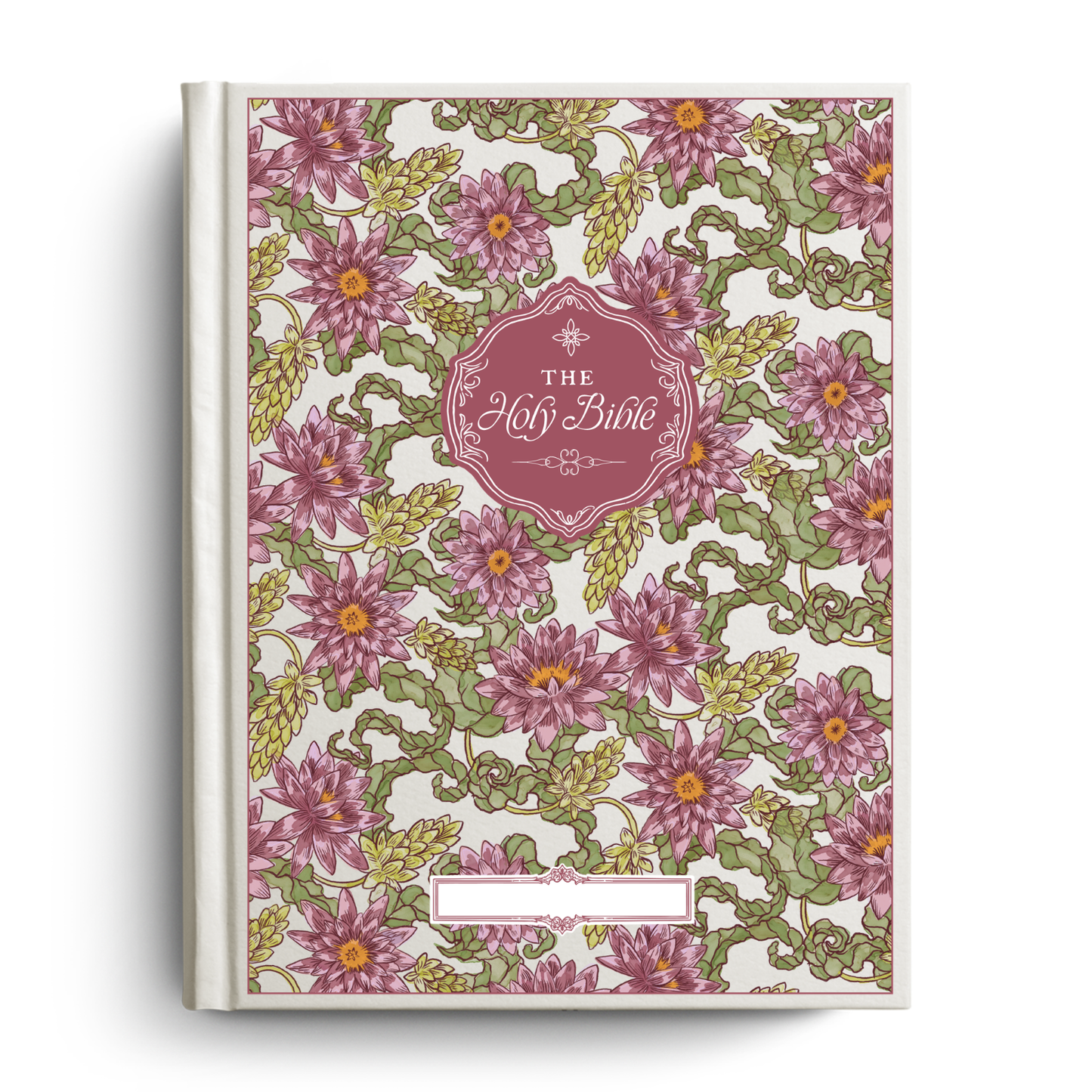 Water Lilly Notetaking Bible with Name Plate