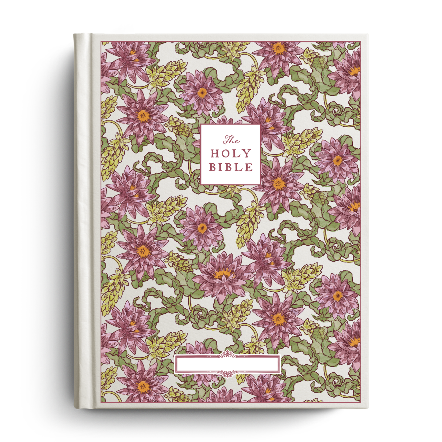Water Lilly Notetaking Bible with Name Plate