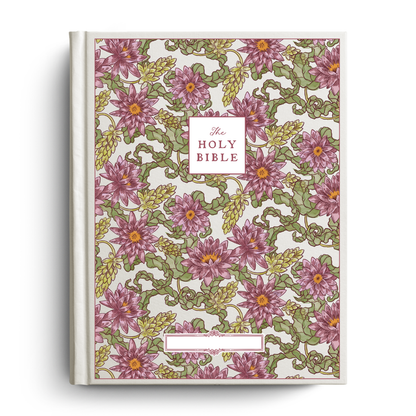 Water Lilly Notetaking Bible with Name Plate