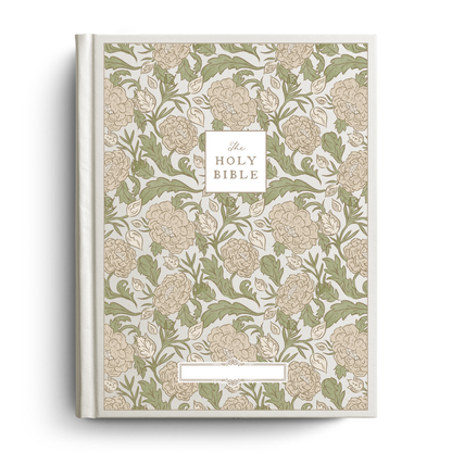 Peony Meadow Custom Notetaking Bible with Name Plate