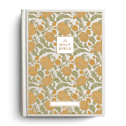 Peony Meadow Custom Notetaking Bible with Name Plate