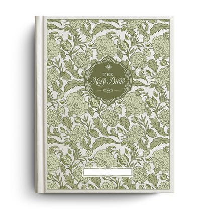 Peony Meadow Custom Notetaking Bible with Name Plate