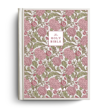 Peony Meadow Custom Notetaking Bible with Name Plate