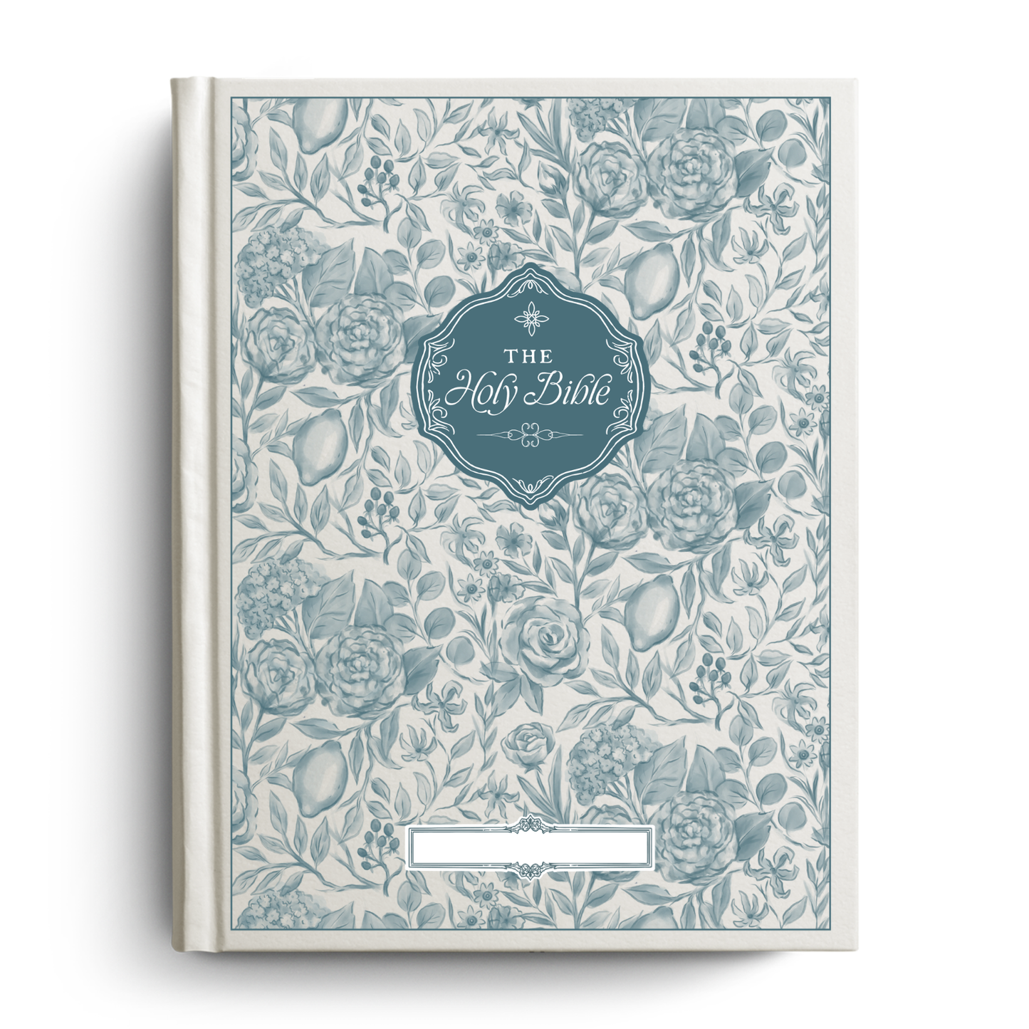 Floral Citrus Custom Notetaking Bible with Name Plate