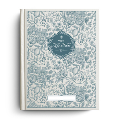 Floral Citrus Custom Notetaking Bible with Name Plate