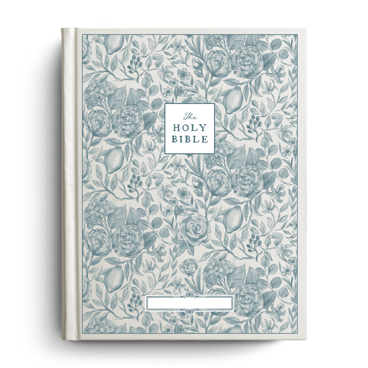 Floral Citrus Custom Notetaking Bible with Name Plate