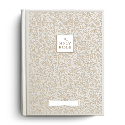 Selah Floral Notetaking Bible with Name Plate