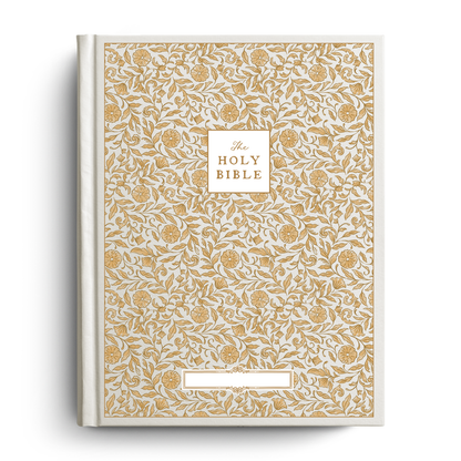 Selah Floral Notetaking Bible with Name Plate