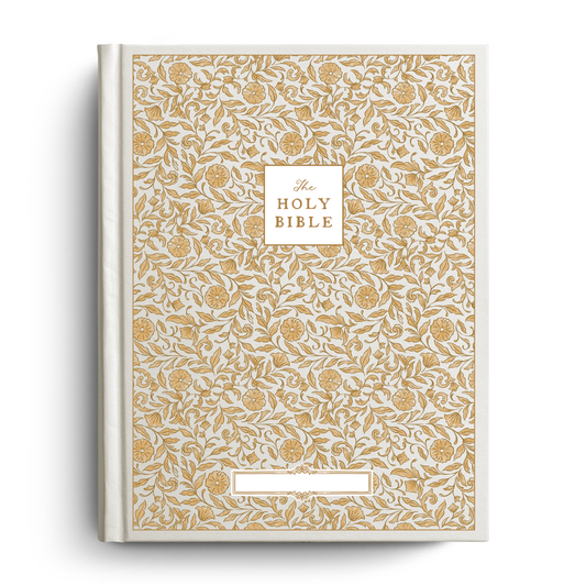 Selah Floral Notetaking Bible with Name Plate