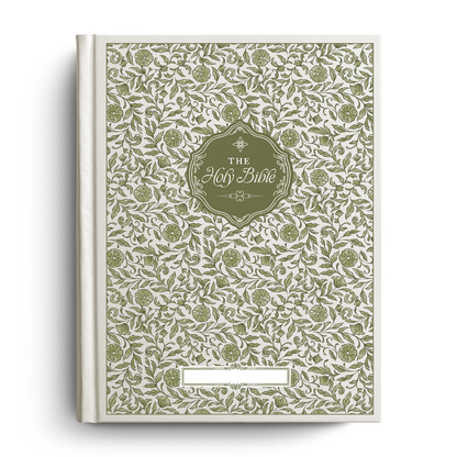 Selah Floral Notetaking Bible with Name Plate
