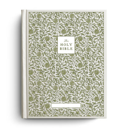Selah Floral Notetaking Bible with Name Plate