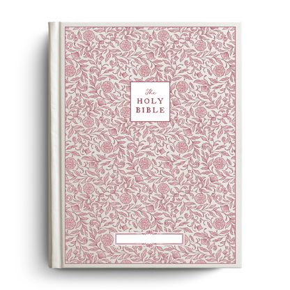 Selah Floral Notetaking Bible with Name Plate