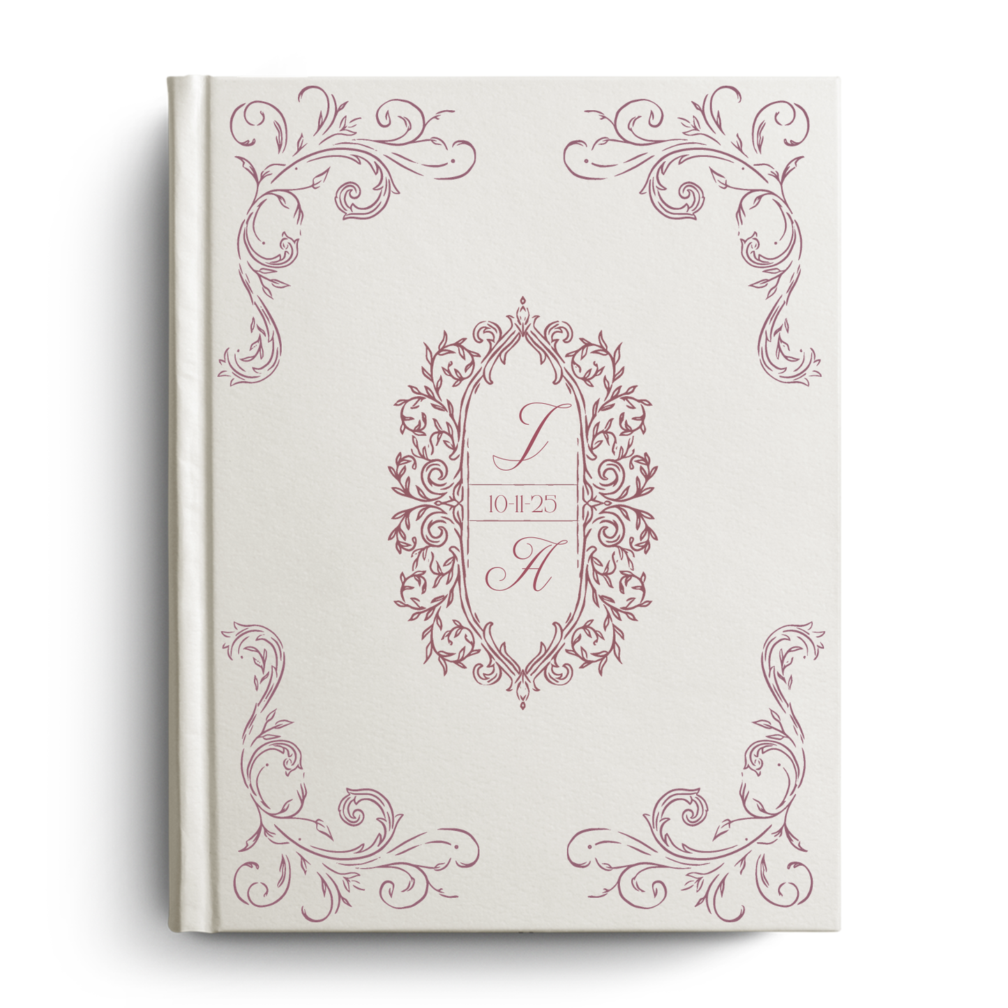Wedding Intials Custom Notetaking Bible with Name Plate