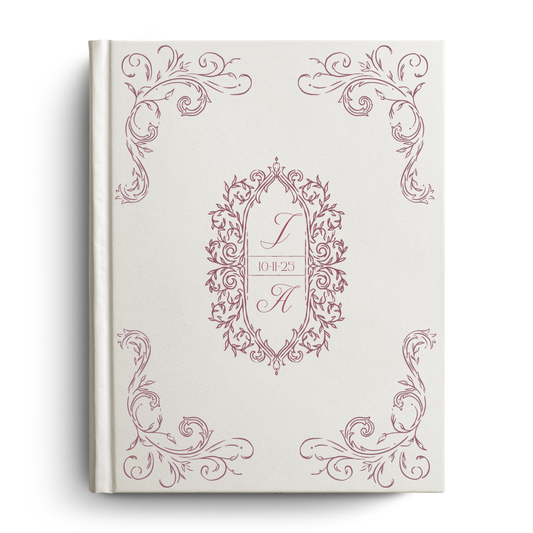 Wedding Intials Custom Notetaking Bible with Name Plate