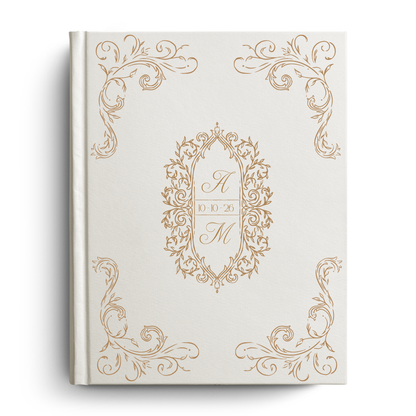 Wedding Intials Custom Notetaking Bible with Name Plate