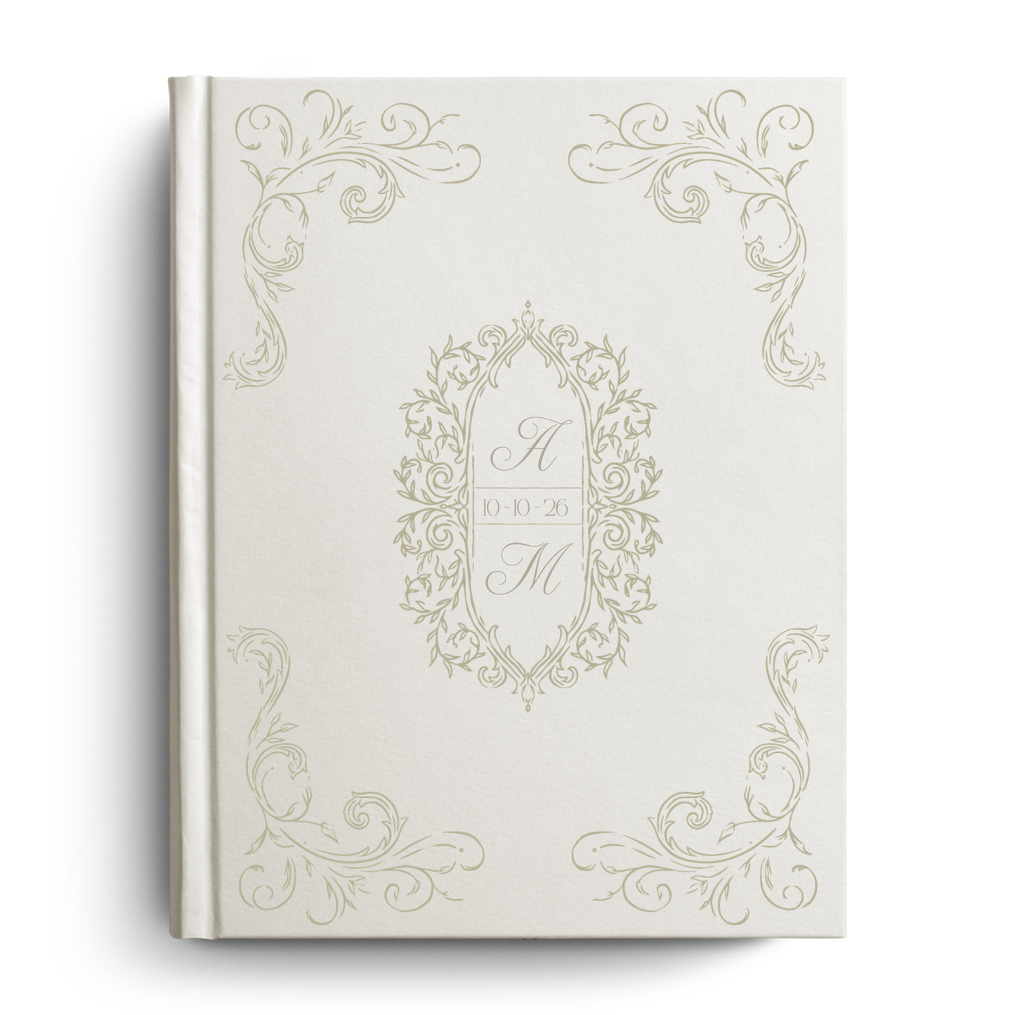 Wedding Intials Custom Notetaking Bible with Name Plate