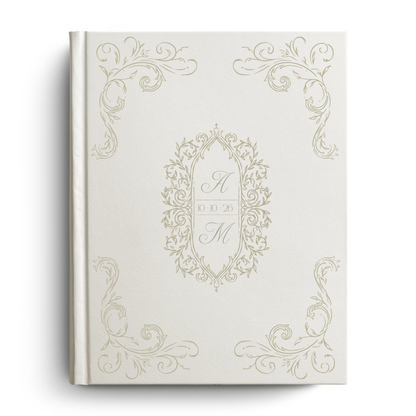 Wedding Intials Custom Notetaking Bible with Name Plate