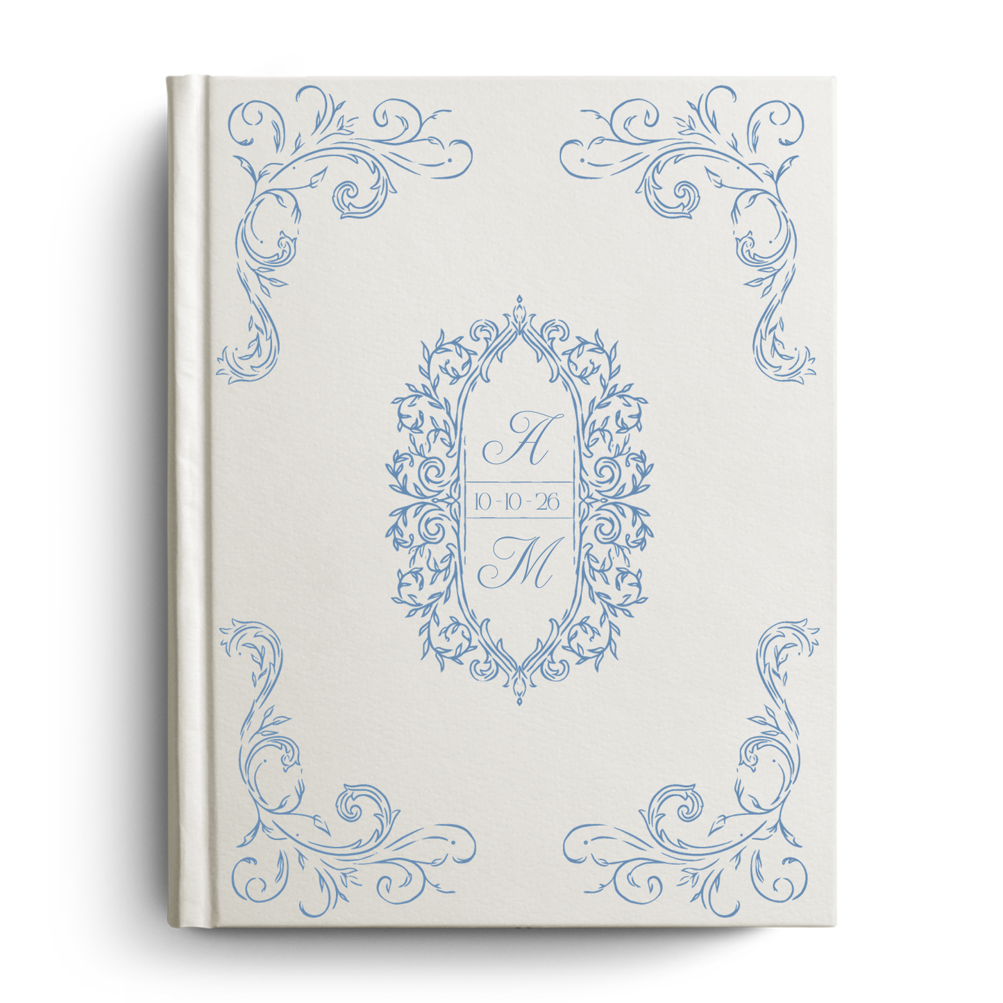 Wedding Intials Custom Notetaking Bible with Name Plate